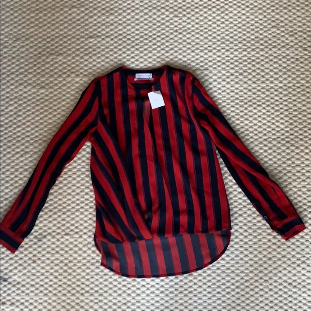 Urban Outfitters Striped Blouse. Navy and Marin